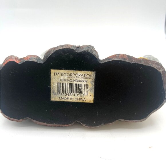 Anthropomorphic Bessie the Cow Salt  Pepper Shaker Barrels Sunflower Grannycore - Picture 8 of 8